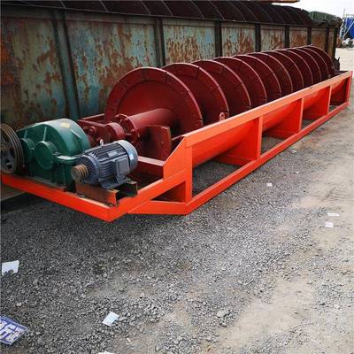 双槽式河沙轴泥沙洗机盾构绞龙洗泥沙清机多级1250螺旋洗砂机整套