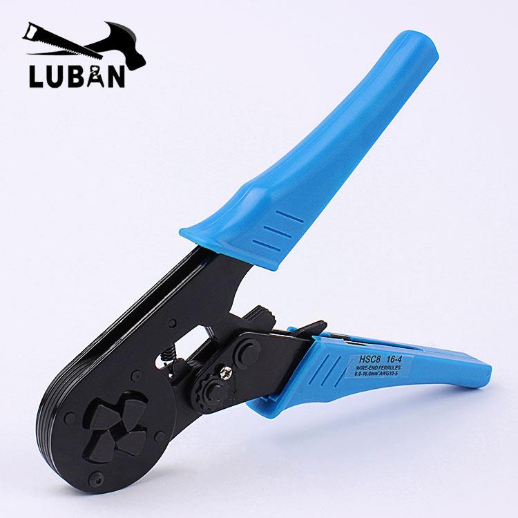 HSC81端6-4欧式管型子压16-4线钳V接E针形端子冷压钳4-61MM平方四