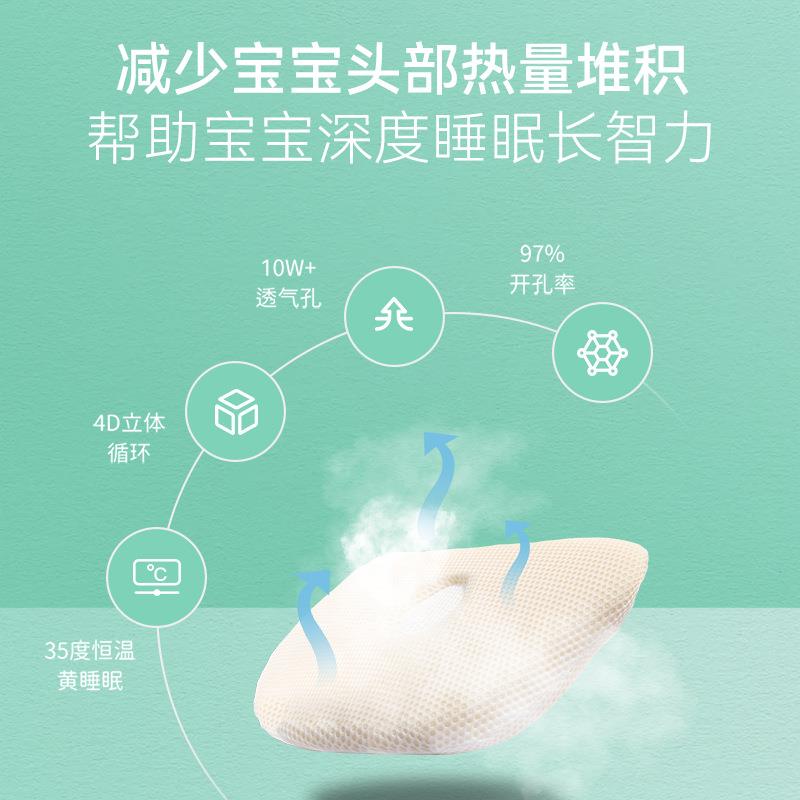 婴儿枕头01-岁新生抚儿定枕a类婴儿定型矫正头型宝宝安枕可水洗护
