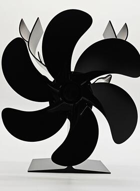 壁炉风扇叶片柴6火暖热动炉力风扇钓煤油取暖器热风循环风ZQ-SDXL