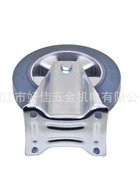 产品200X5000X50m款m好佳牌脚欧静音铝芯灰色弹2力橡胶定向轮