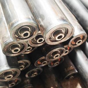 套镀锌托托辊胶流水线输送带设备125不锈钢滚筒动力包轮焊焊套镀