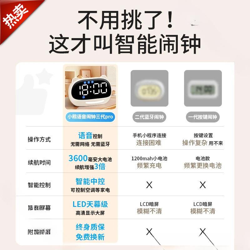 网智红钟闹学习时器儿童能琪特小学生i74TKYCW电子时计钟初中生自