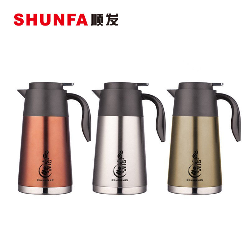顺发咖啡不锈钢大容量家用保温壶