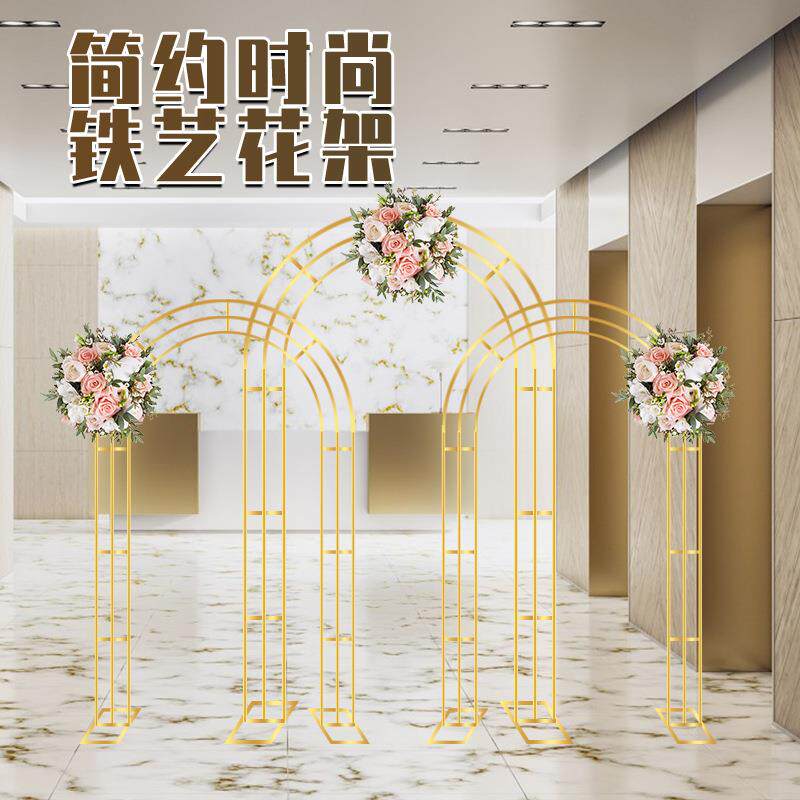 款婚礼布置铁艺花架拱布置庆道具拱婚形舞婚庆背景台门背景新迎宾