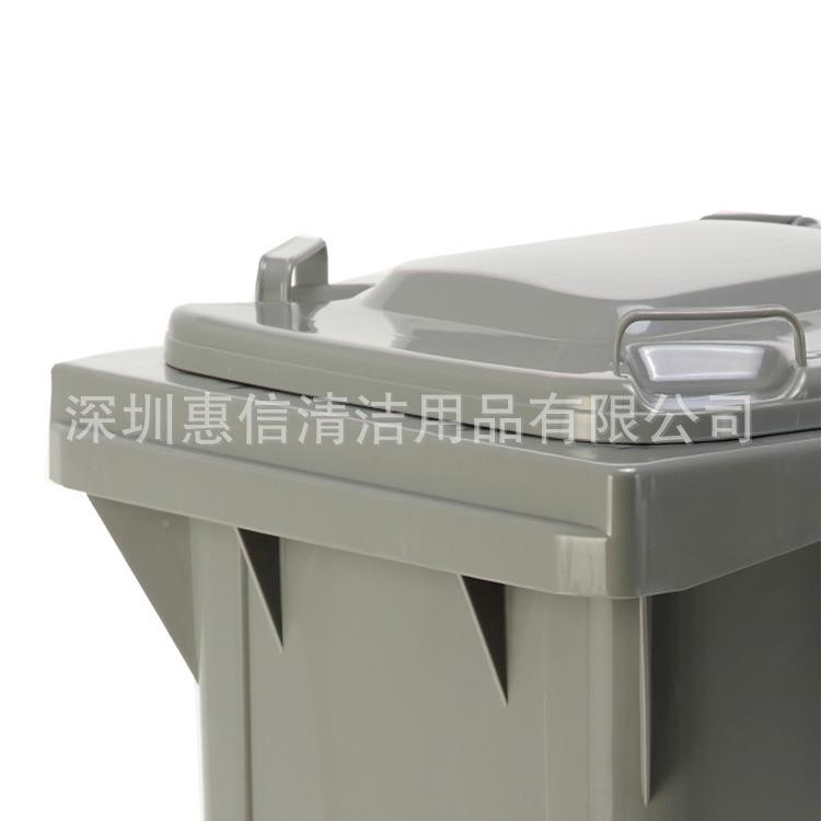 超宝侧轮式40L加厚162塑料2垃圾桶户大外手推量侧容轮推带盖垃圾