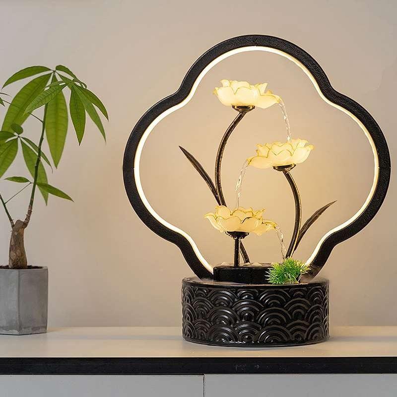 水品719新件中式灯饰摆循环客厅家居饰玄关边几装leb