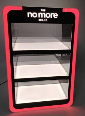 L器E变D可光克力展示柜电子雾烟桌面展示架亚分隔AP-A005多层展架