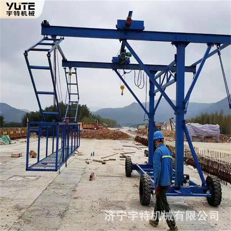 369防撞栏施工自行护走无线遥吊篮多功能防撞墙模车板台台车