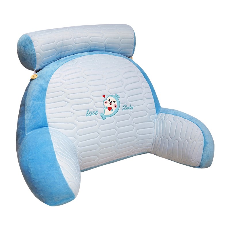 乳胶床头靠垫软包护腰靠枕大靠背孕妇沙发抱枕宿舍床上看书枕头夏