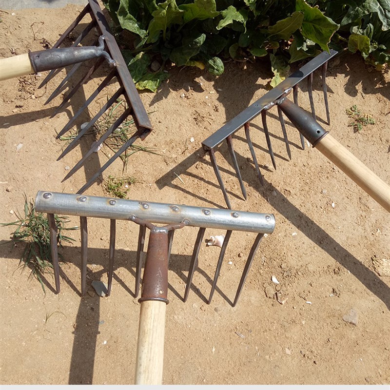 农具铁耙农用耙八九齿耙子钉耙泥耙松土翻土耙整地平地锄头平土