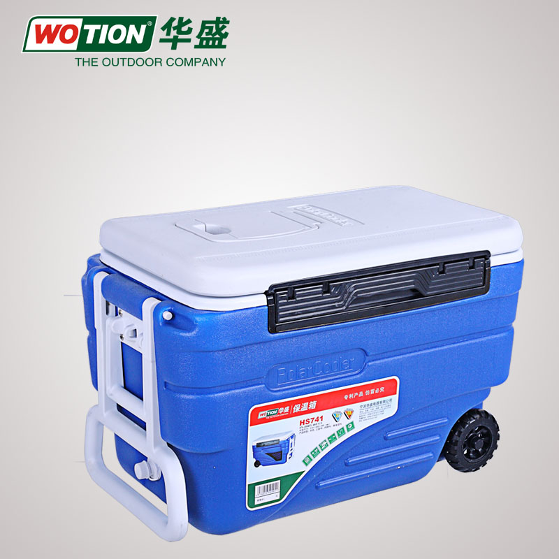 华盛保温箱海鲜大号车载商用保鲜冷藏箱拉杆钓鱼箱运输配送可携式
