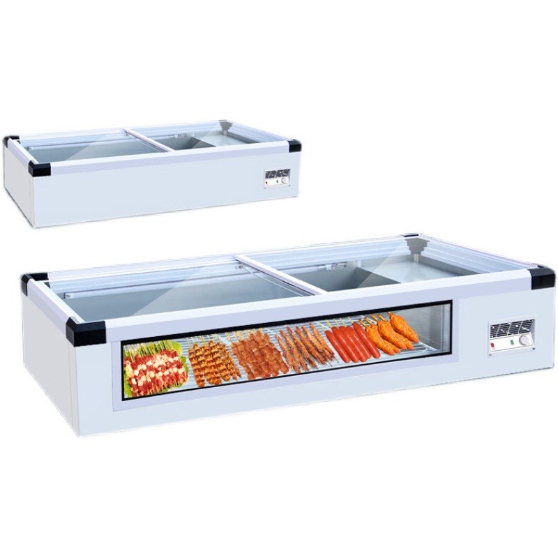 台式冷藏展示柜商用烧烤冷冻柜小型炸串三轮车摆摊移动冷藏冷冻柜