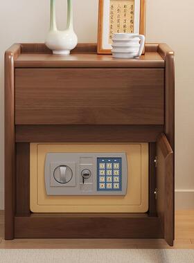 实柜木床柜保箱一体小型智能带指头纹GYR密码保险免安装卧室储险