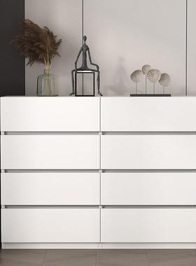 实木斗柜卧现代简室约电视柜卧ENZ旁边储物柜尾主床收纳柜9斗柜