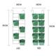垂绿植化物墙花盆立体植绿墙种直植盒挂式 阳台种植盆花DYS种架默