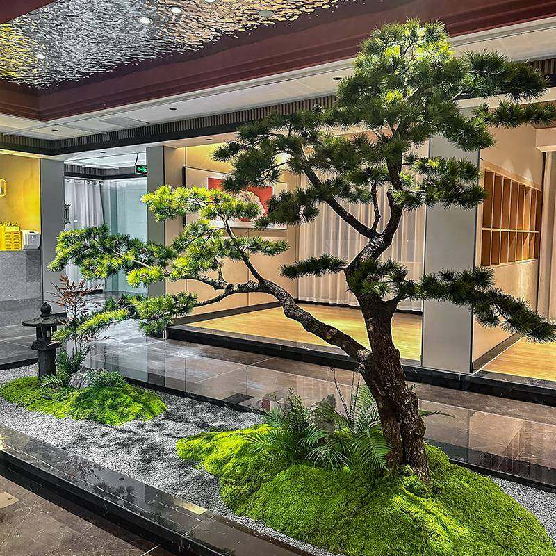真迎客松室仿内绿植造新仿真松树景装饰窗楼橱梯下黑松中式假树仿,鲜花速递/花卉仿真/绿植园艺,仿真绿植,淘宝优惠券,粉丝福利购,淘宝优惠卷