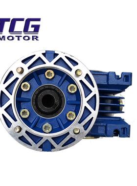 创NRV090MRV050铝壳蜗轮蜗杆减速机机RV系列齿轮变速输入方形台法