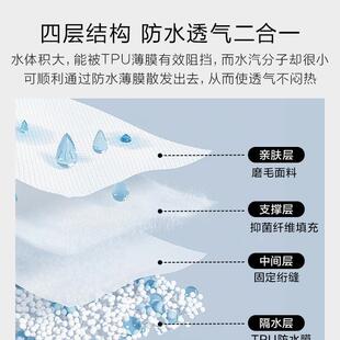 家防水隔尿纺罩笠床单件床护垫保护夹F9696767棉床褥套四季通用
