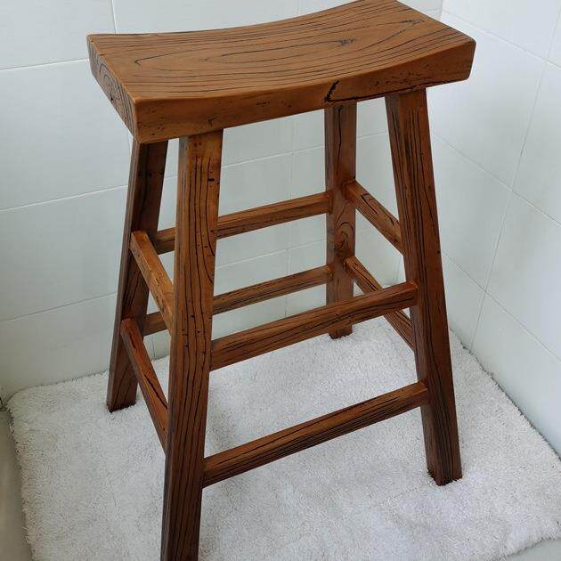 批量独板榆凳VCD木凳子老马鞍凳实木凳榫卯仿古怀旧凹面条餐桌椅