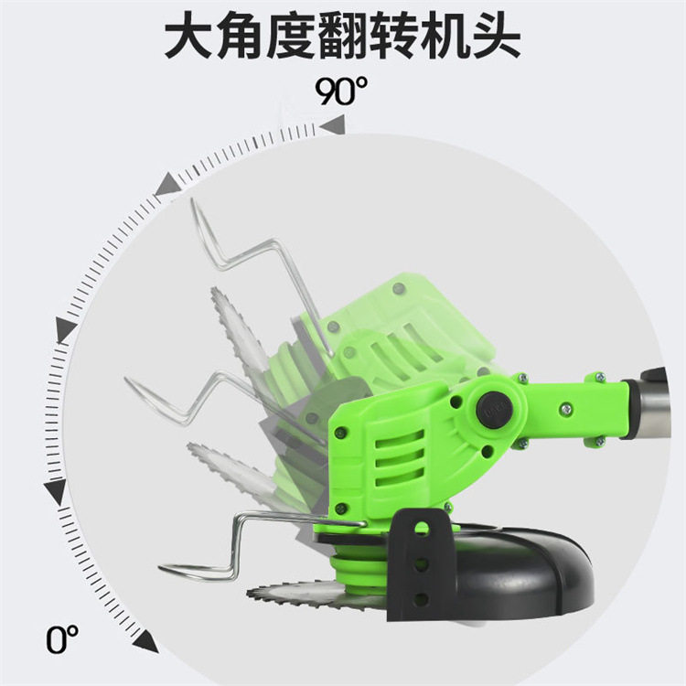 手持锂电小型家用微耕机翻土松土