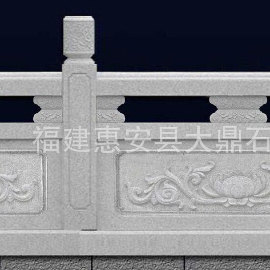花岗岩石雕栏杆围墙柱