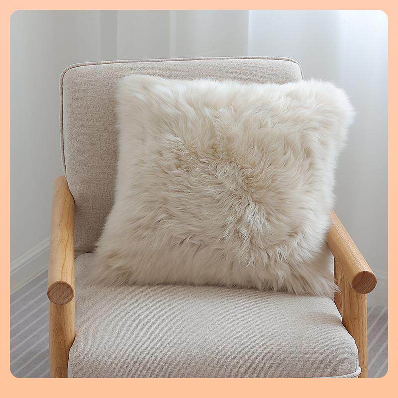 ?澳靠纯羊毛抱枕毛垫纯羊F76567MM毛沙发垫椅垫坐洲垫羊毛抱抱羊