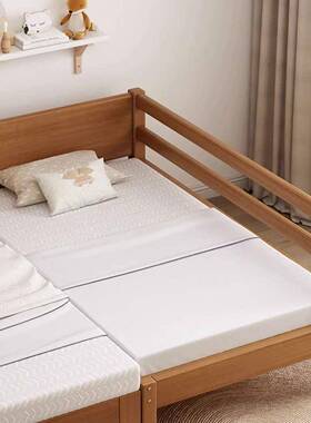 实木儿童床带护栏婴儿小床孩女孩ACO接加床加男厚粗边床拼拼接大