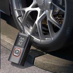 676智能胎功充气轮无线便携式 汽车数显轮打气泵多能车载充胎气泵