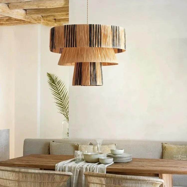 952西米亚创日式古复民宿吊灯客厅卧室手工餐厅编织吸顶灯意麻绳,家装灯饰光源,智能吊灯,淘宝优惠券,粉丝福利购,淘宝优惠卷