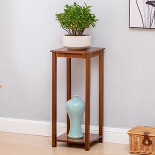 楠竹花台内花萝几花架子实木多缸层客厅福面茶色室落地简约绿多肉