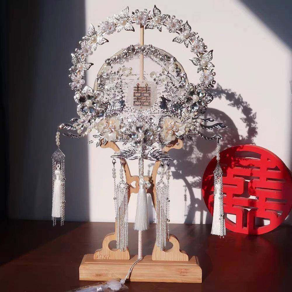 新娘中光式婚礼团扇古风团结婚喜白扇从秀禾cd646040服扇手捧花扇,节庆用品/礼品,陪嫁用品套装,淘宝优惠券,粉丝福利购,淘宝优惠卷