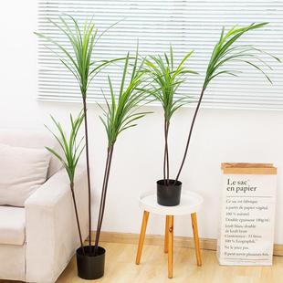 仿真花束办君花子公室家居酒店摆台布景67120假仿真花仿兰真树盆