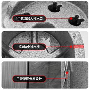 洗澡专用座坐椅老年凳人EPP浴室小沙发孕妇浴防滑淋浴椅804浴室沐
