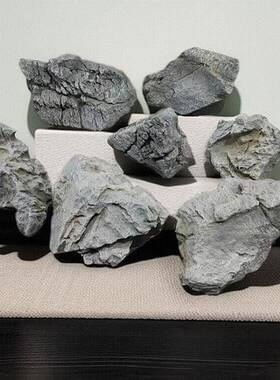 石沫景观灰色石头仿真工艺假石头泡饰酒B9966店园林舞台造景青龙