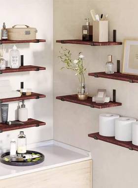 墙铁面置物架艺卫生间浴室厨房多收层纳251121架支架隔板实木储物