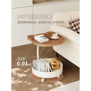 沙发边HXSJ2024几轻奢感客厅小可移动茶几小子桌家用创意小推车物