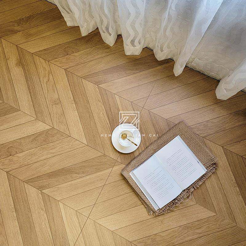 哑柔面56062鱼骨木纹砖60古0x纹200客厅卧室仿木纹地砖法1式复古