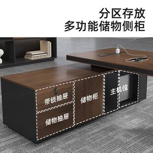 桌简约现代大班总裁轻奢董事长办公台室主老管经卡诺系列理桌板办