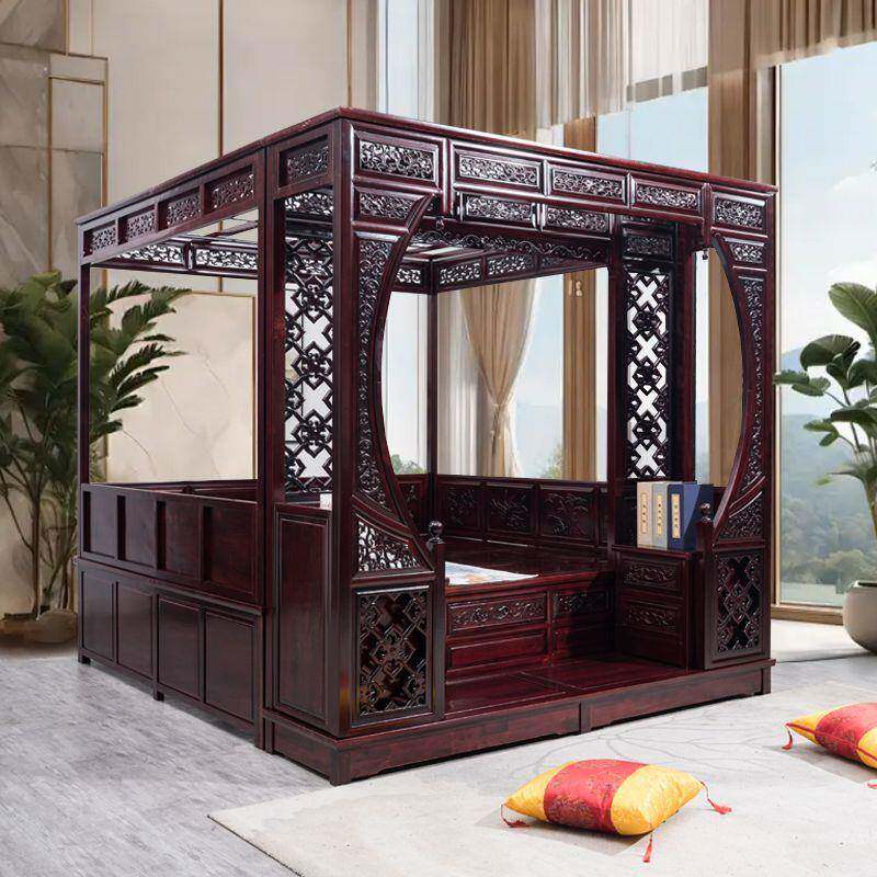 千步工拔仿步古踏床老式古代踏榆花木实木MXG明清宫廷中式古典架
