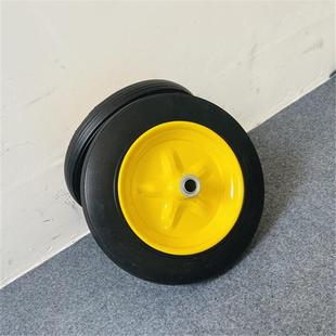 销6寸40-8/300-41实心446轮胎橡胶充直气轮胎独轮0车手推车轮胎