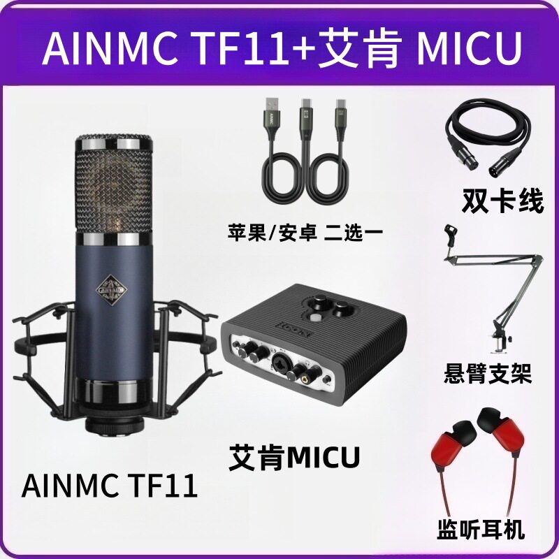 AINMCTF11大振膜电容话筒直播