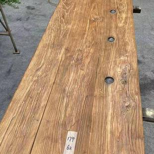 老榆木门板板化大板旧木家用BEK做旧木桌面板风实老门板茶台茶桌