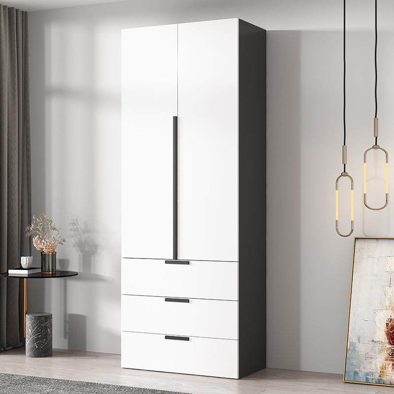 大柜家用卧极易室实木小户型简玻璃现代简约轻奢简衣全屋可QSYG06