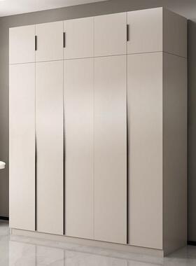 柜家用卧室现简XOJ代约奶风储物油柜组合小户型租房简易组装大衣