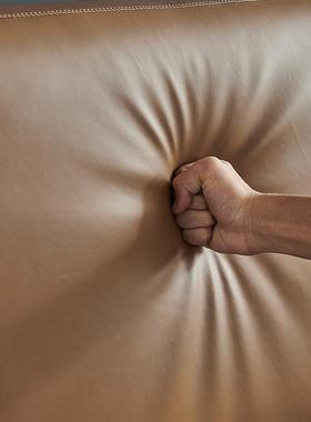 皮艺LUS简床意式约软体齐款大边小户型主床卧单双人床次卧超纤纳