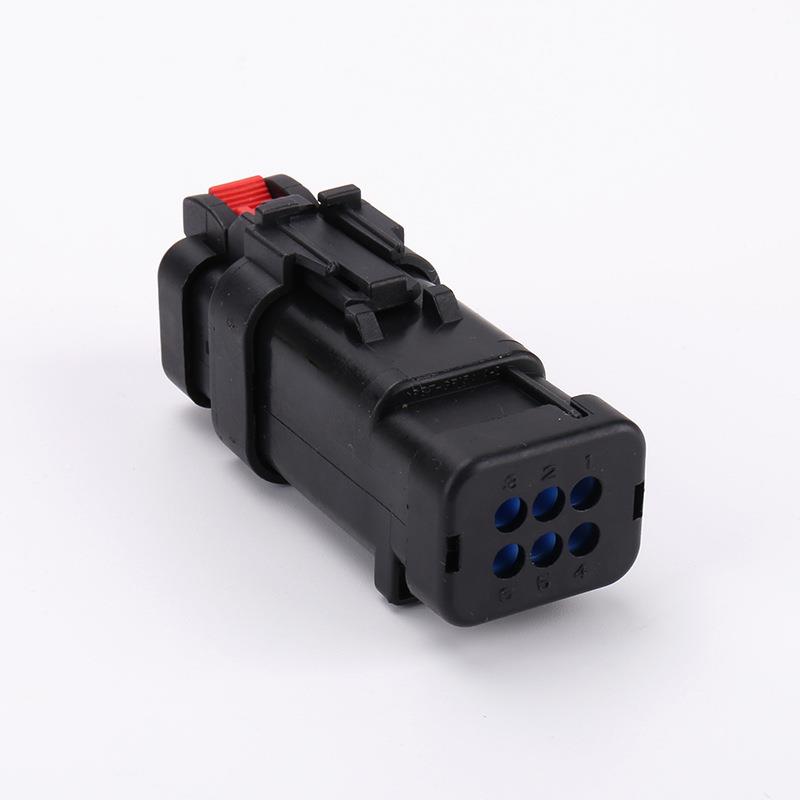 7件76器434-1776433-1接插件汽车连59接6孔防水接插母插公头