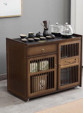 桌型家用带能轮茶台烧水一小体全自动多OAY功茶车乌茶金石茶吧机