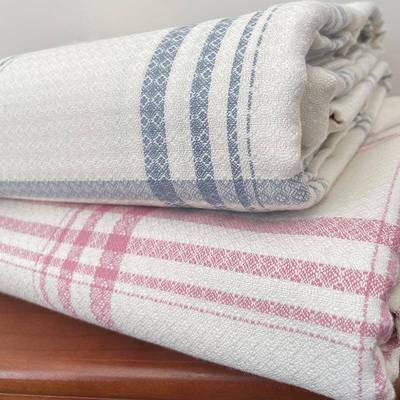 A类纯棉加厚粗布提花单双MZO老人全棉透气单亲床肤贴身睡秋冬季床