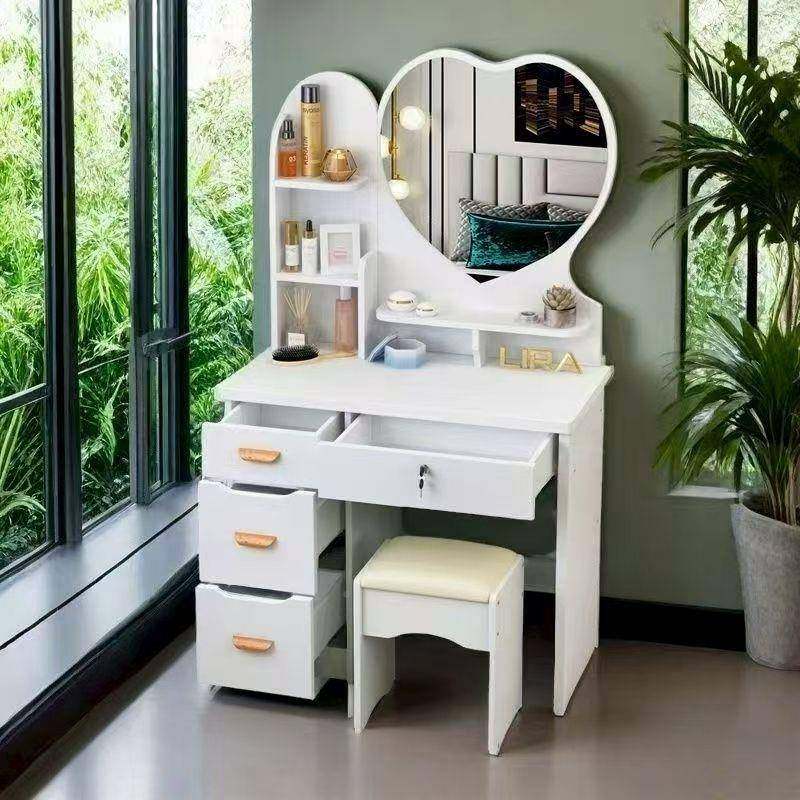 新打款网红室梳妆台现代简约设计多功能化妆尚桌造时小WQC空卧间